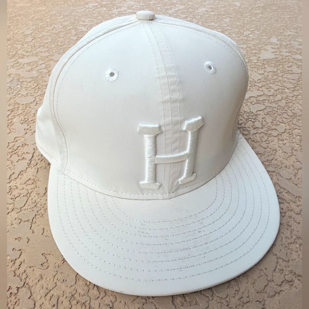HUF White Satin Fitted Hat
